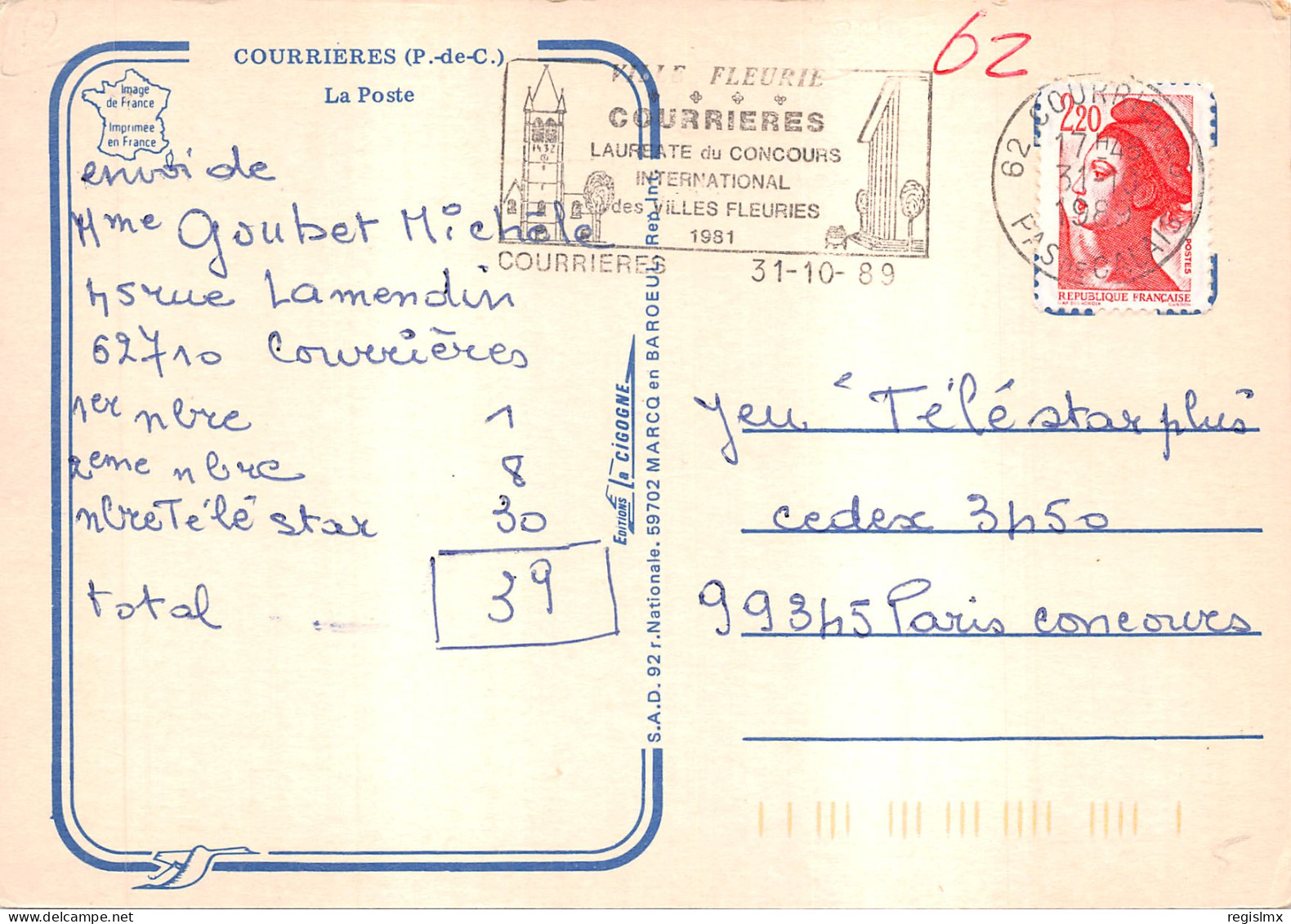 62-COURRIERES-N°579-D/0183 - Other & Unclassified