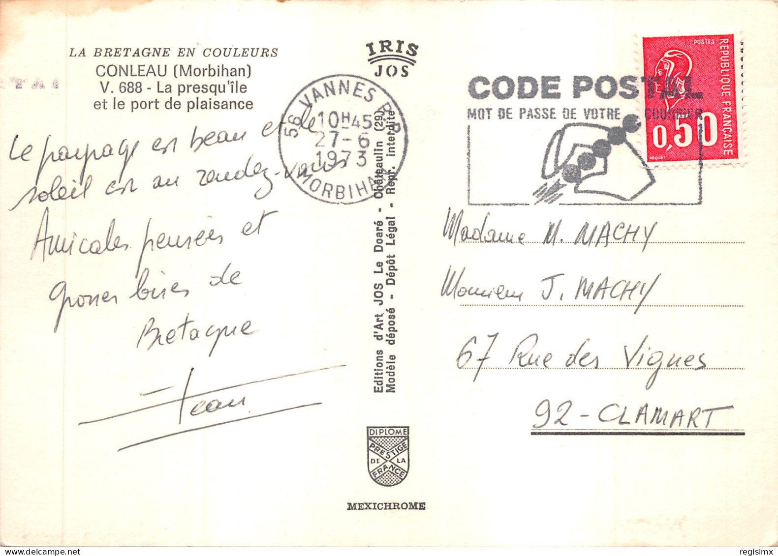 56-CONLEAU-N°579-C/0127 - Other & Unclassified