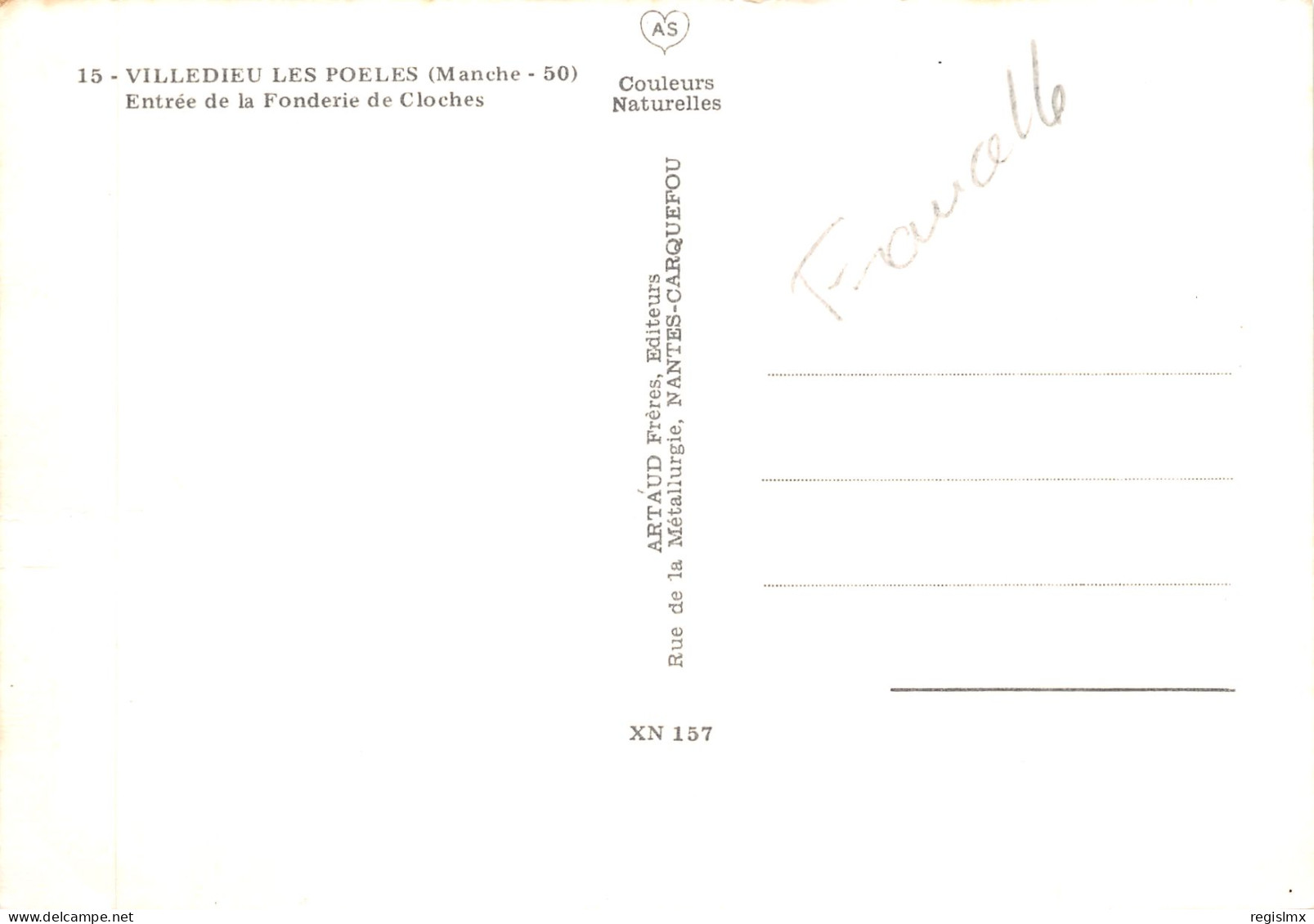 50-VILLEDIEU LES POELES-FONDERIE DE CLOCHES-N°579-B/0301 - Villedieu