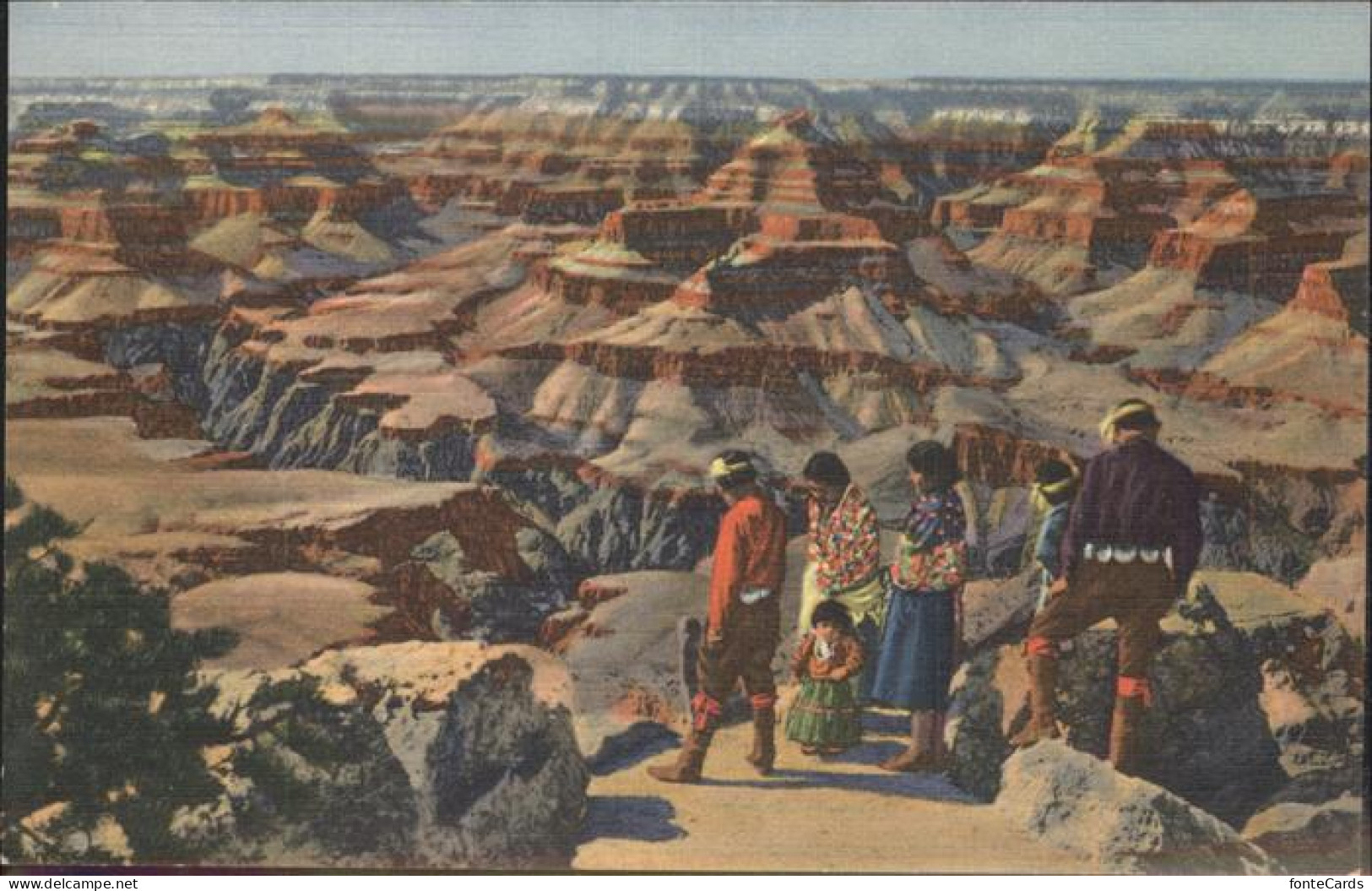 11326066 Grand Canyon Indianer Im Canyon  - Autres & Non Classés