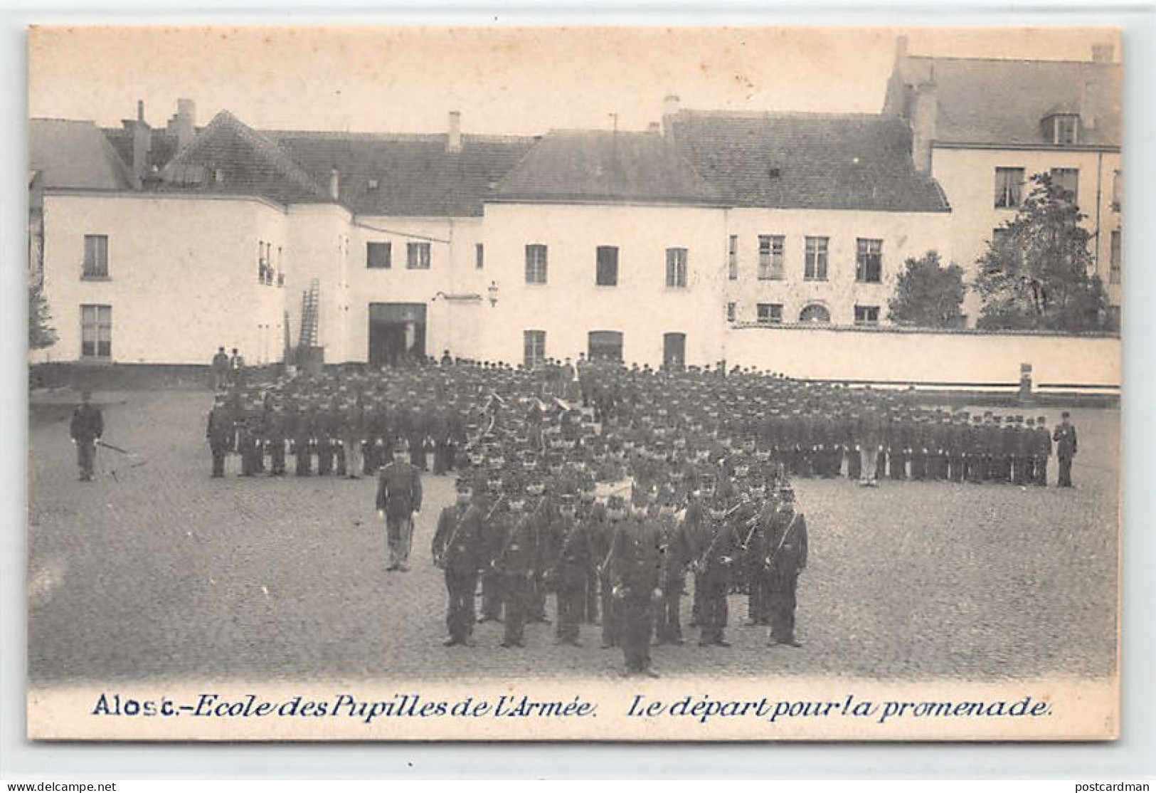 België - AALST (O. Vl.) Legerafdelingschool - École Des Pupilles De L'armée - De Achterkant Van De Ansichtkaart Is Besch - Aalst