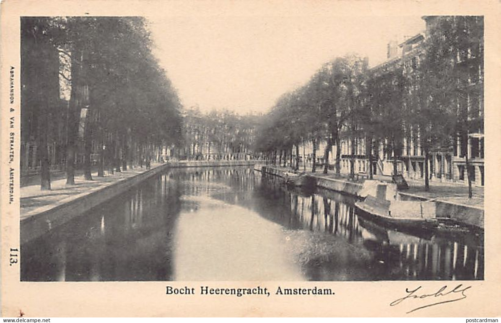 AMSTERDAM - Bocht Heerengracht - Uitg. Abrahamson & Van Straaten 113 - Amsterdam