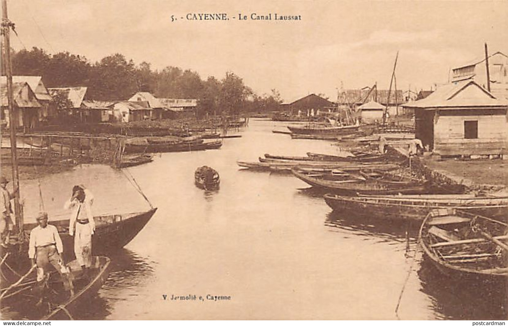Guyane - CAYENNE - Le Canal Laussat - Ed. V. Jermolière 5. - Cayenne