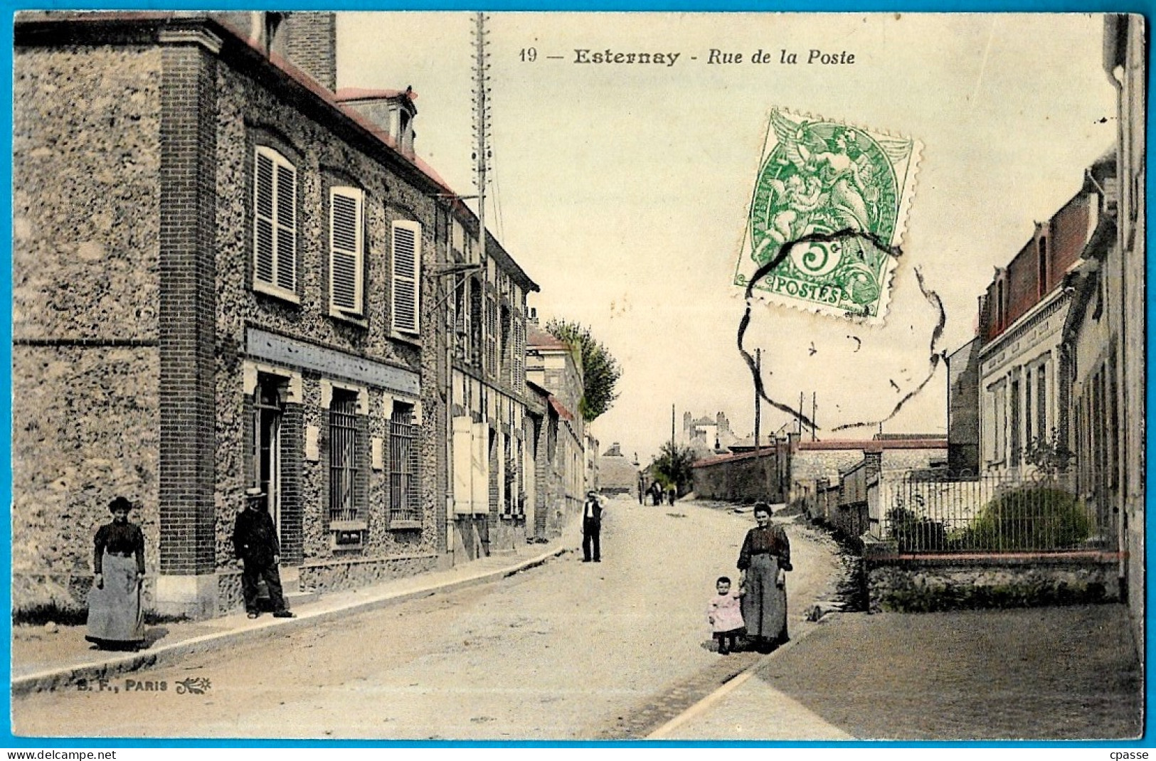 CPA 51 ESTERNAY - Rue De La Poste ° BF - Esternay