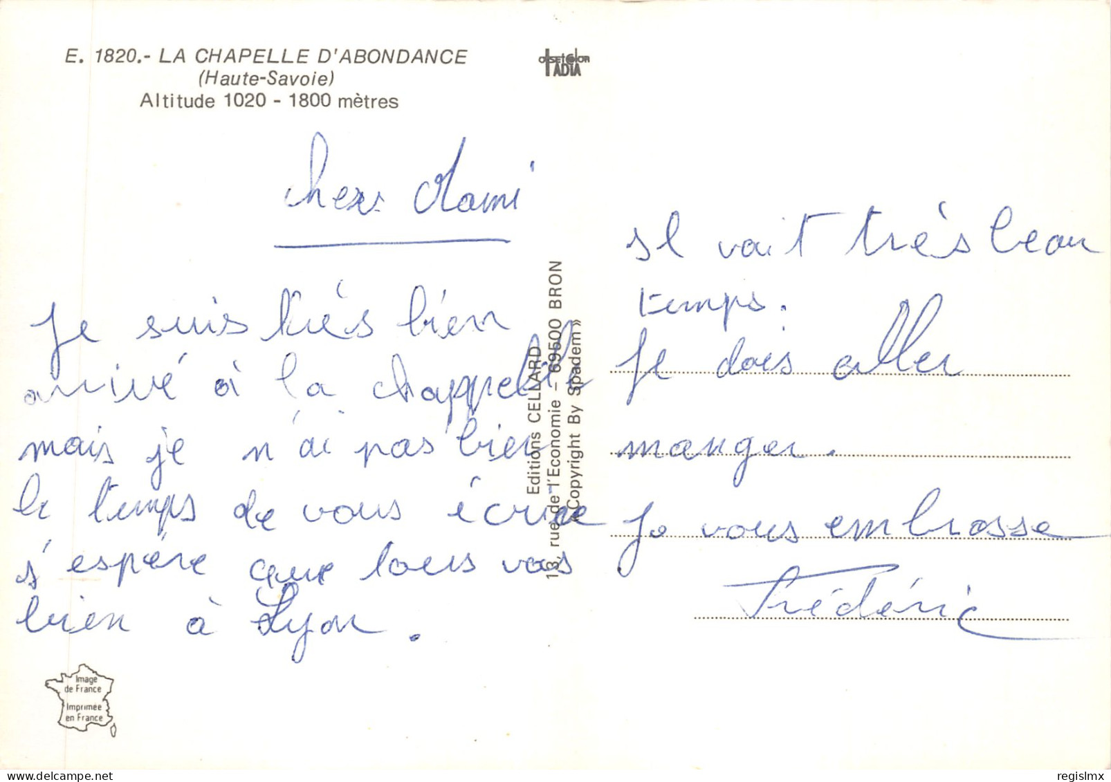 74-LA CHAPELLE D ABONDANCE-N°580-C/0241 - La Chapelle-d'Abondance