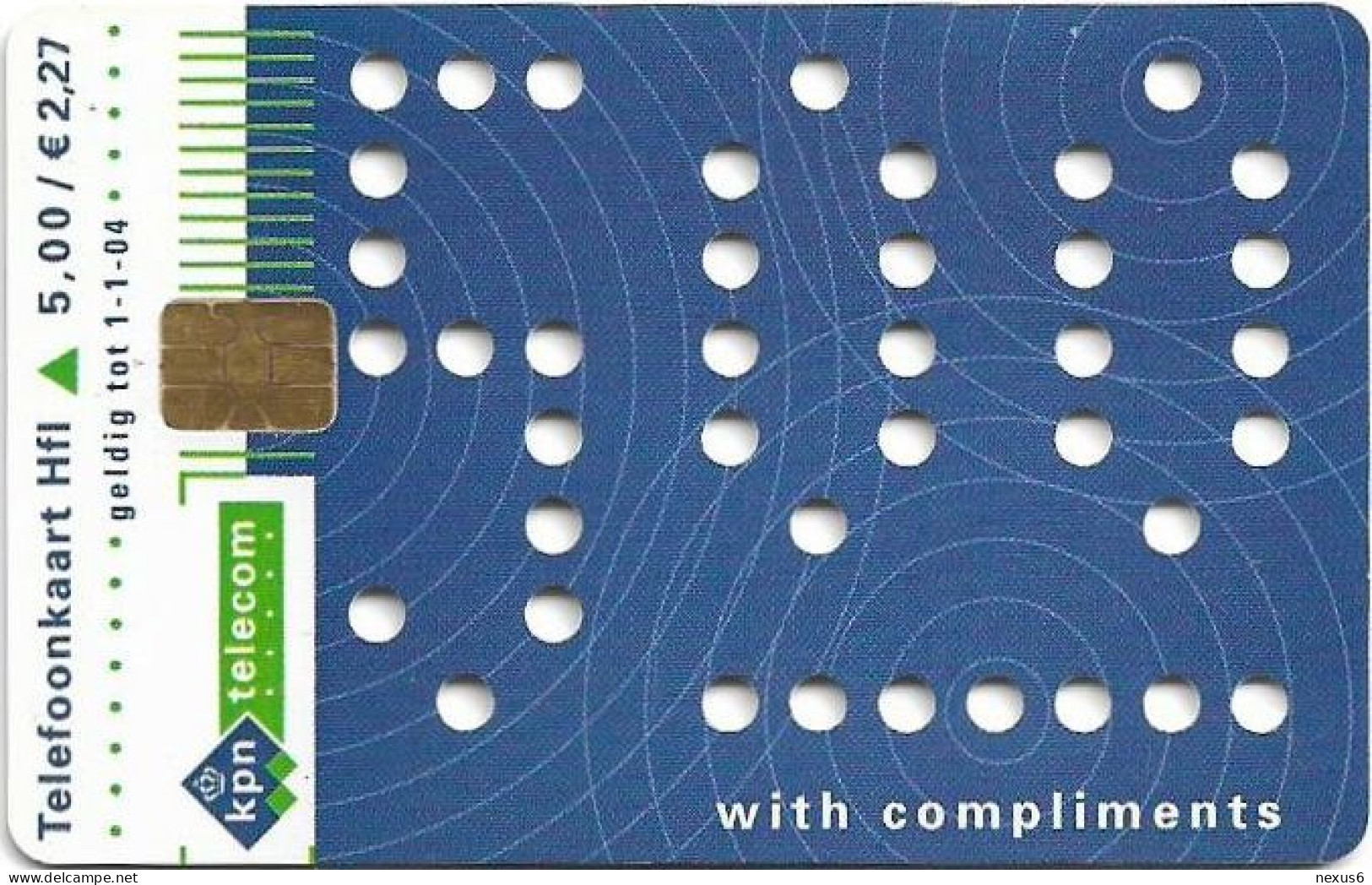 Netherlands - KPN - Chip - CKD147.02 - IAS Promocard 2 (Holes Card), 1999, 5ƒ, 25.100ex, Mint - Private