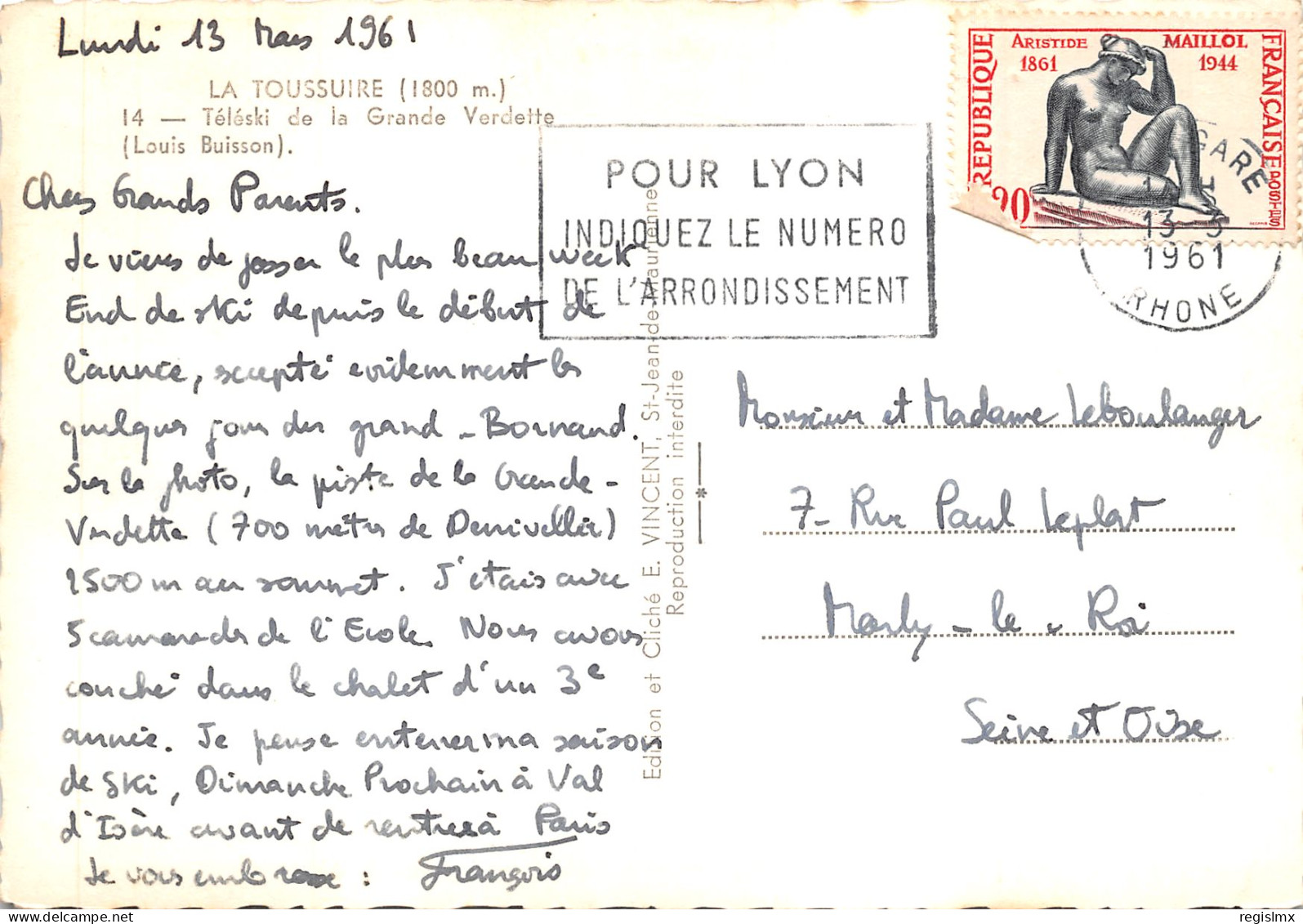 73-LA TOUSSUIRE-N°580-B/0329 - Other & Unclassified