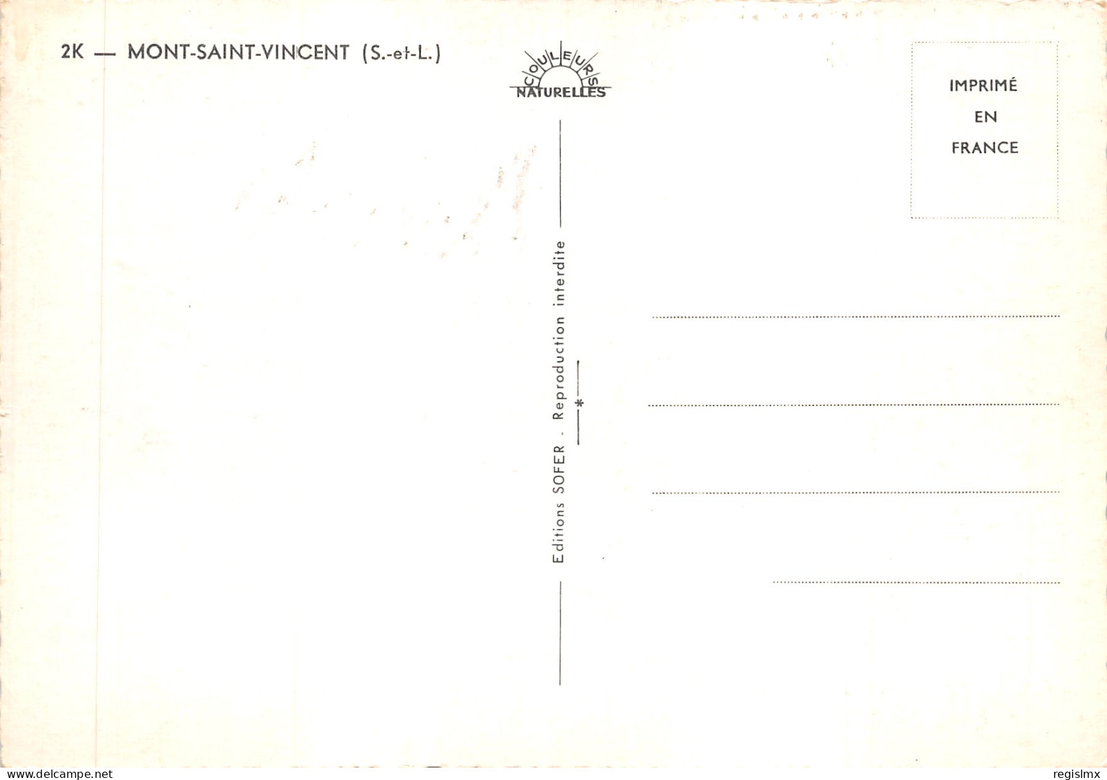 71-MONT SAINT VINCENT-N°580-B/0177 - Sonstige & Ohne Zuordnung