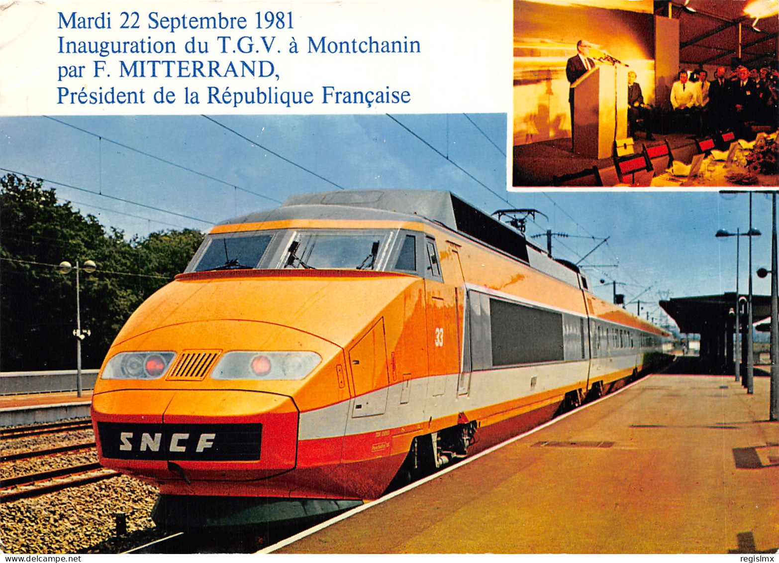 71-MONTCHANIN-INAUGURATION TGV-N°580-B/0151 - Sonstige & Ohne Zuordnung