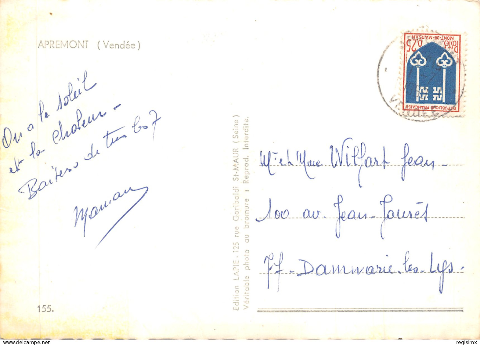 85-APREMONT-N°581-B/0045 - Other & Unclassified