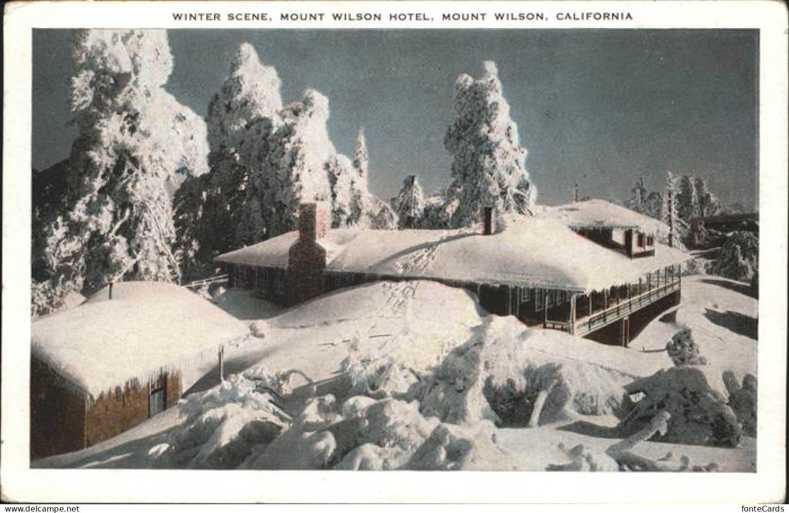 11326004 Mount_Wilson Mount Wilson Hotel Winter Scene - Autres & Non Classés