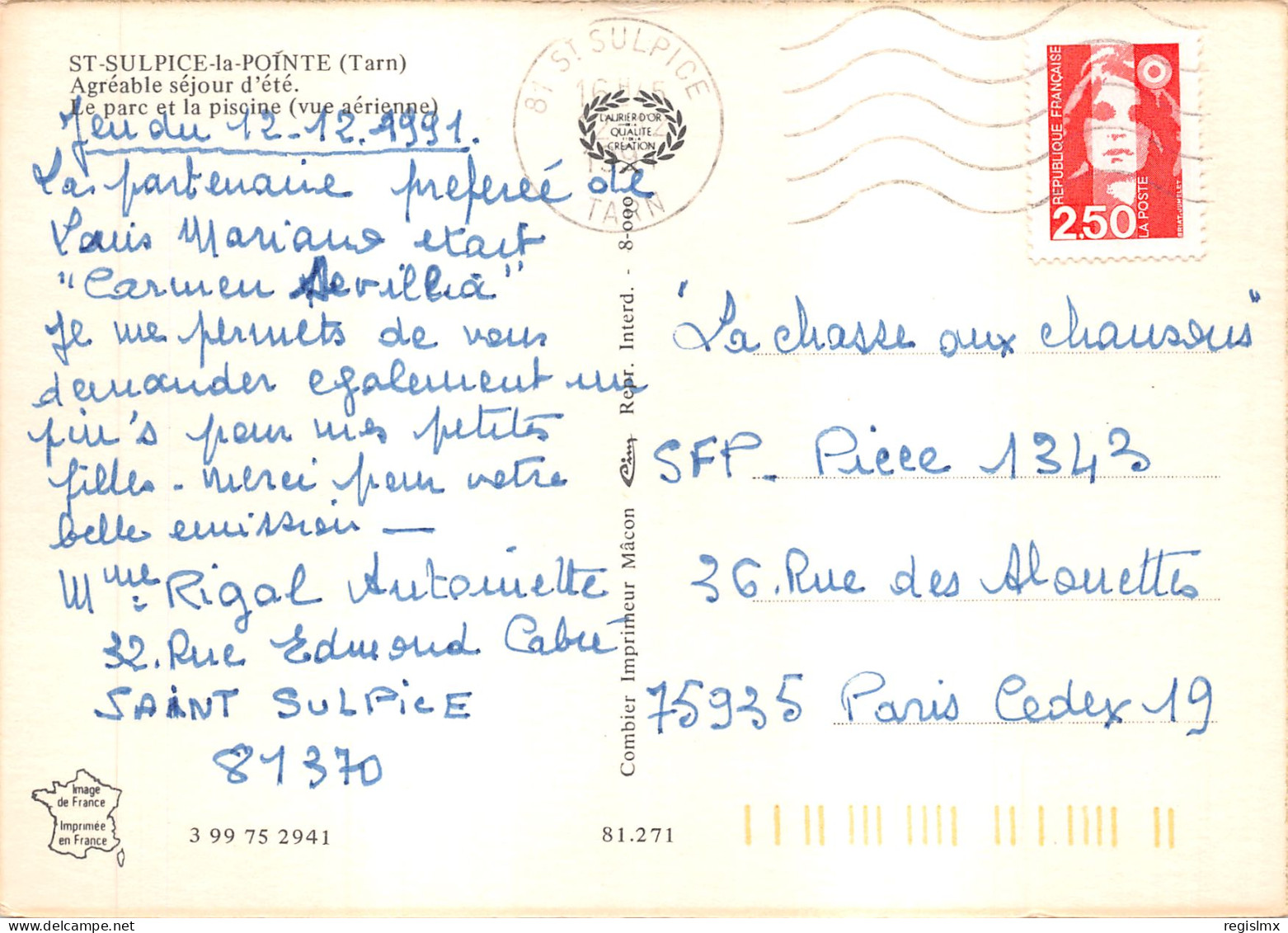 81-SAINT SULPICE LA POINTE-N°581-A/0013 - Other & Unclassified