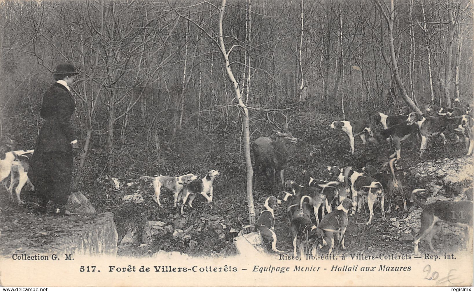 02-VILLERS COTTERETS-CHASSE A COURRE-N°582-A/0217 - Sonstige & Ohne Zuordnung