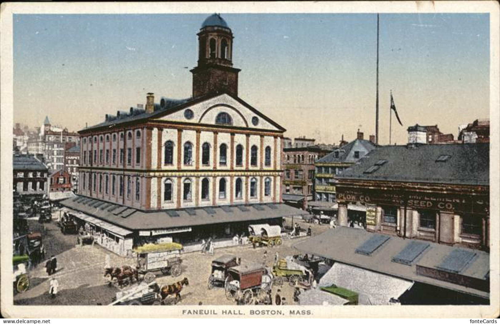 11325976 Boston_Massachusetts Faneuil Hall Pferdewagen  - Sonstige & Ohne Zuordnung