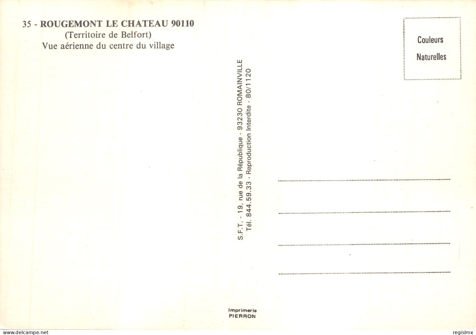 90-ROUGEMONT LE CHÂTEAU-N°581-C/0269 - Rougemont-le-Château