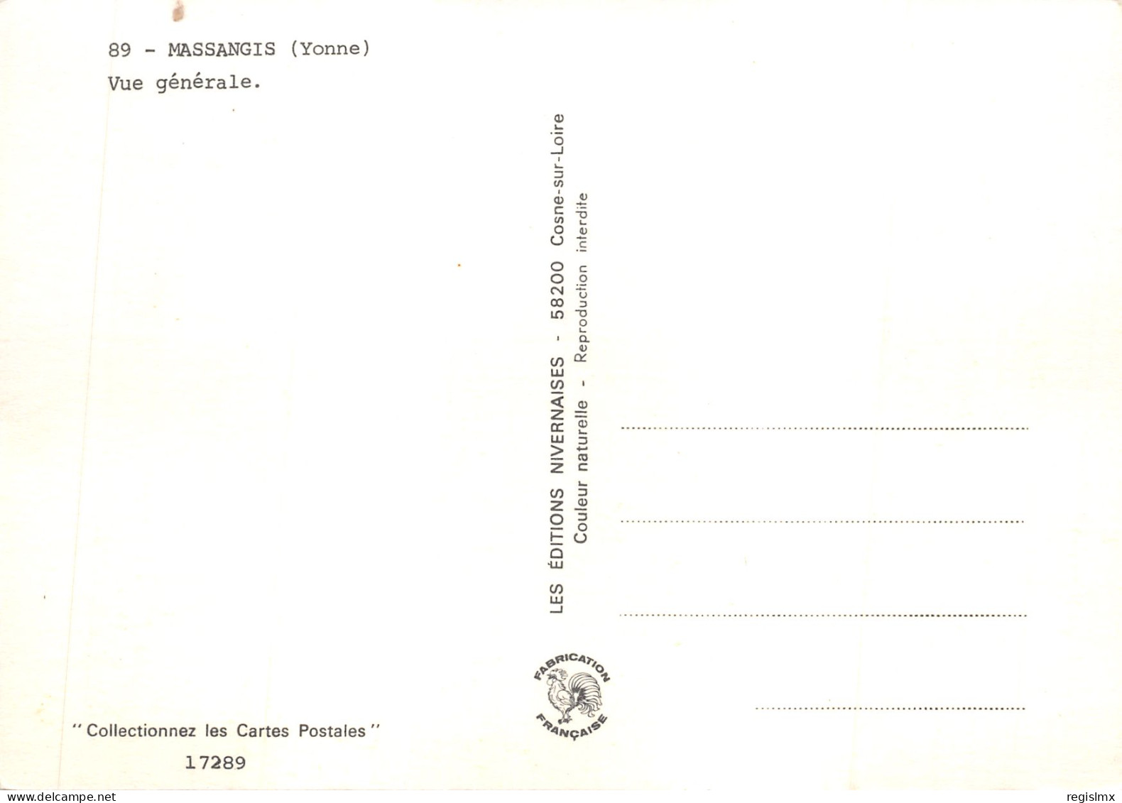 89-MASSANGIS-N°581-C/0125 - Other & Unclassified