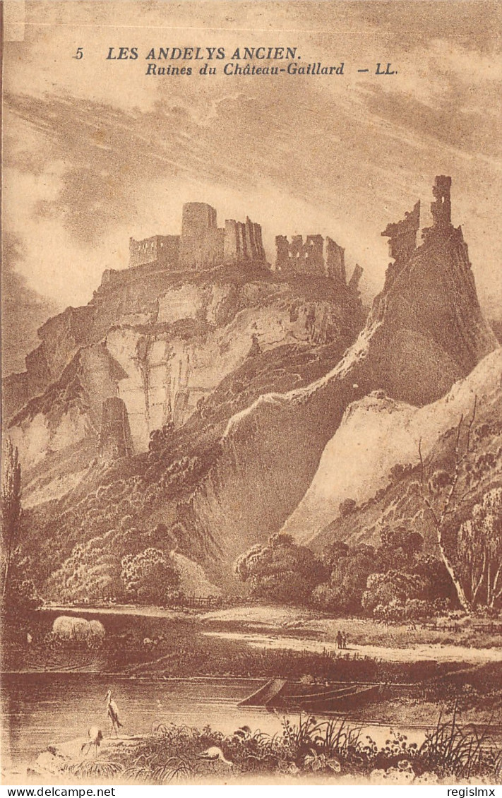 27-LES ANDELYS-RUINES DU CHÂTEAU GAILLARD-N°582-G/0109 - Les Andelys