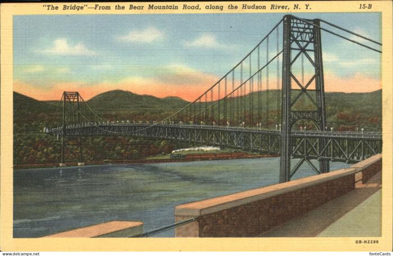 11325911 New_York_City Bridge From Bear Mountain Road Hudson River - Autres & Non Classés