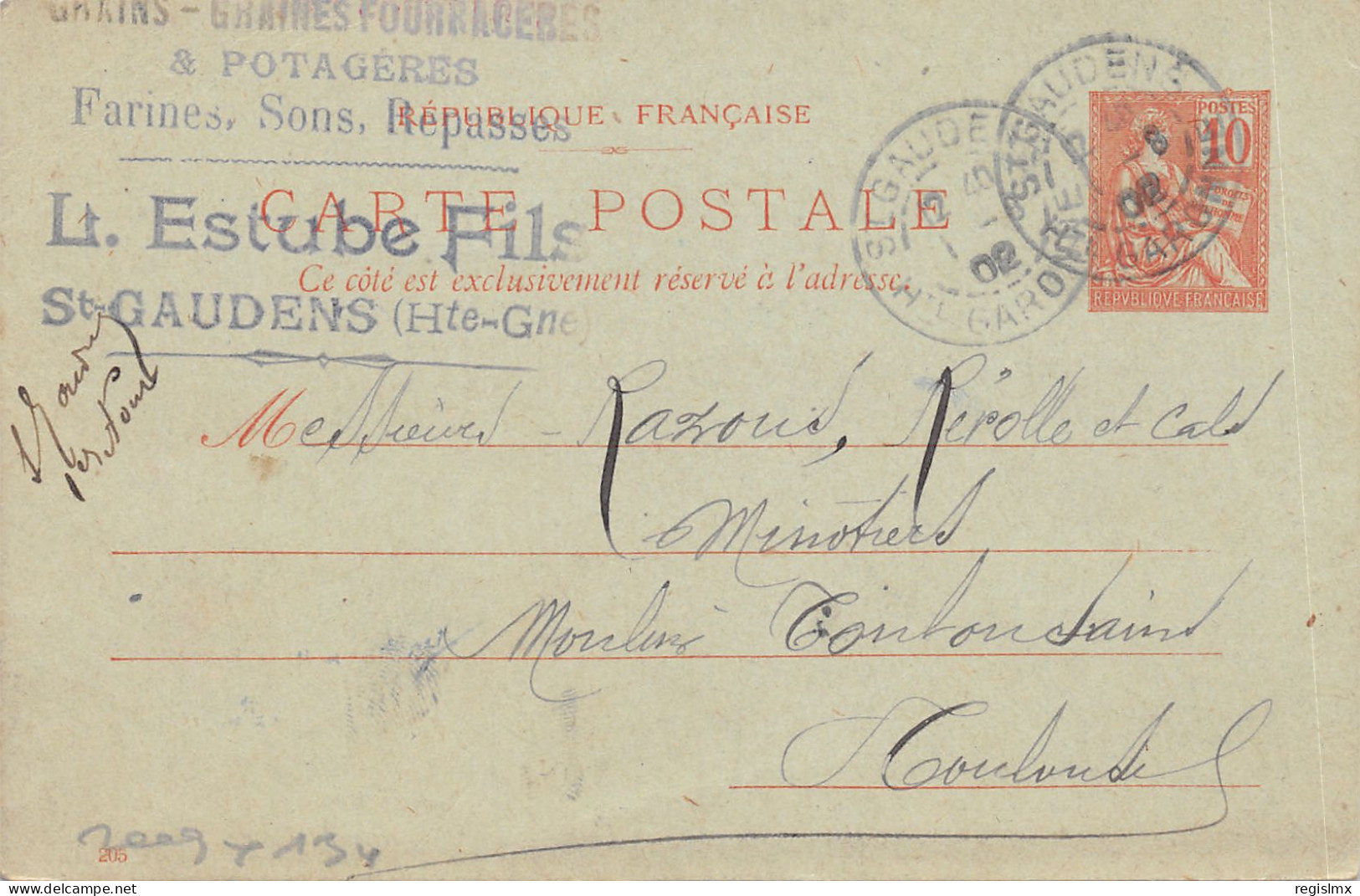 31-SAINT GAUDENS-ETABLISSEMENT ESTUBE FILS-N°583-A/0093 - Saint Gaudens