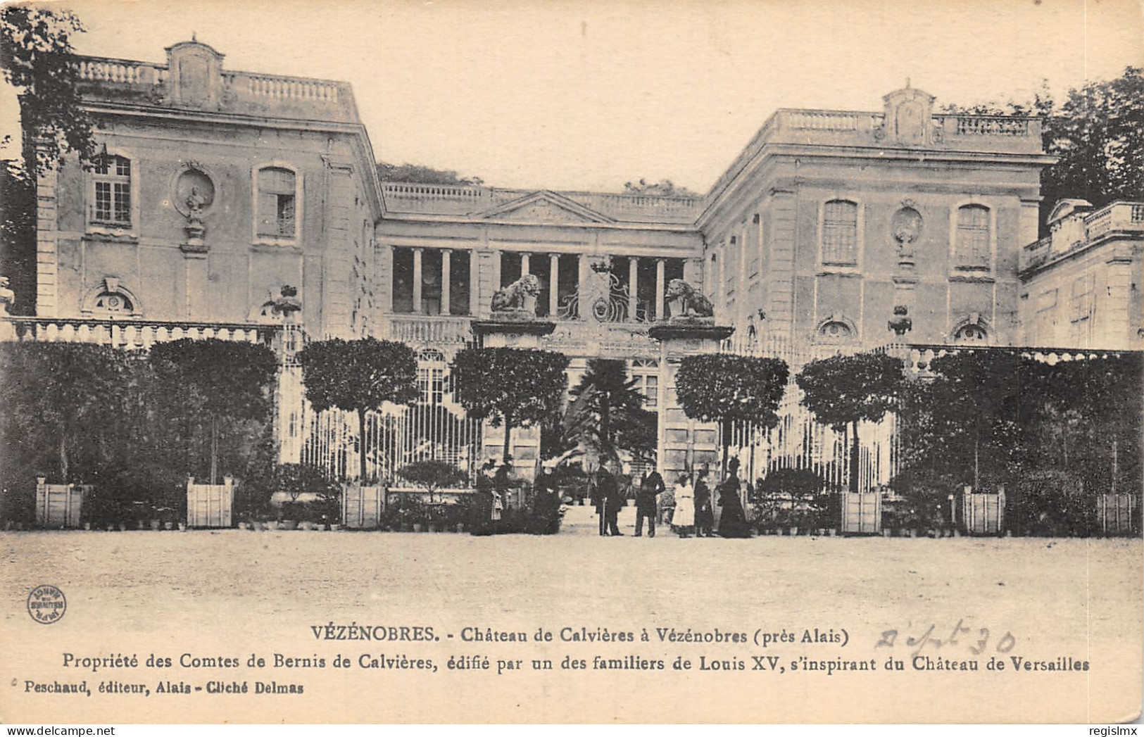 30-VEZENOBRES-CHÂTEAU DE CALVIERES-N°583-A/0043 - Autres & Non Classés