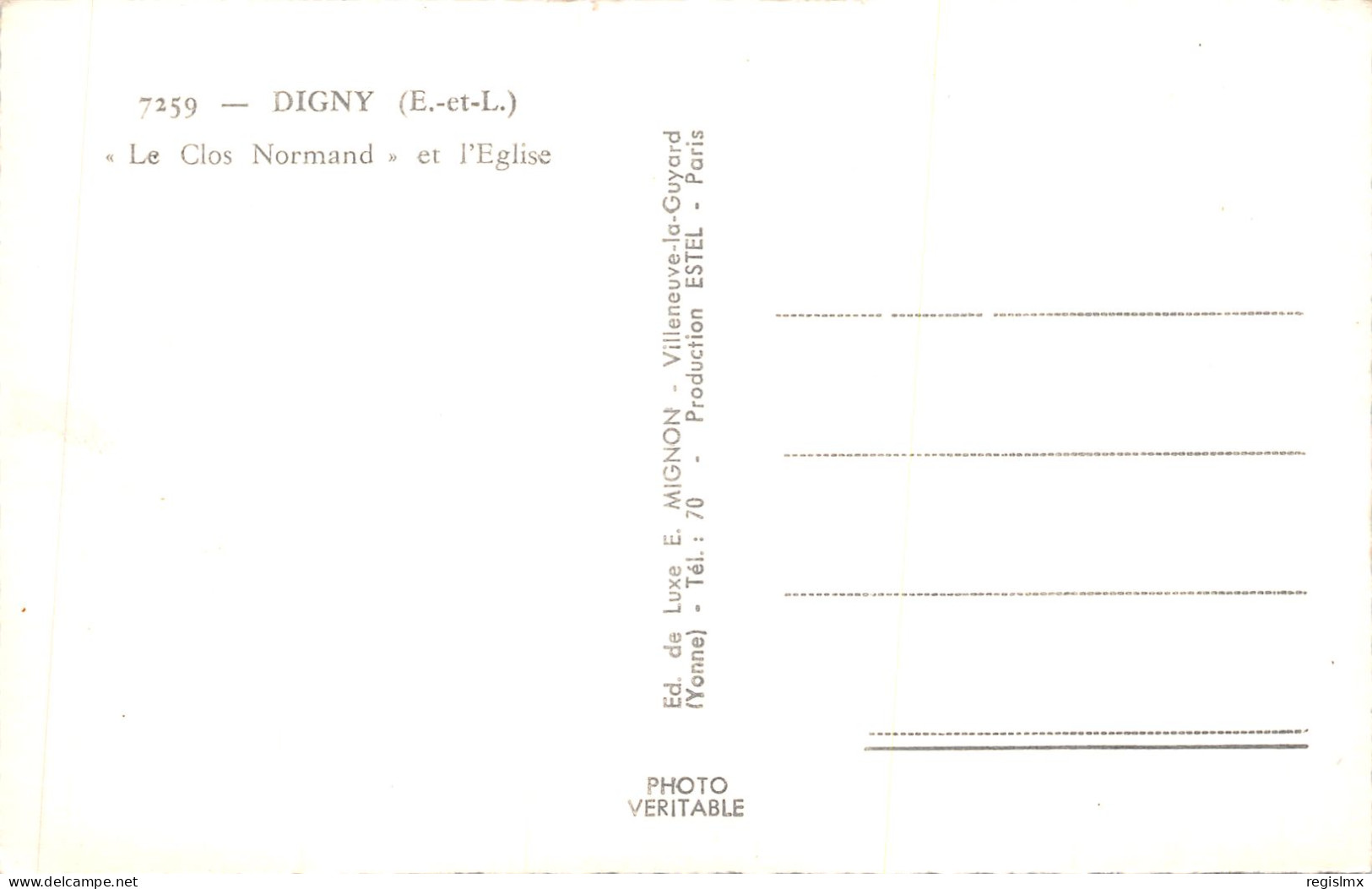 28-DIGNY-N°582-G/0337 - Autres & Non Classés