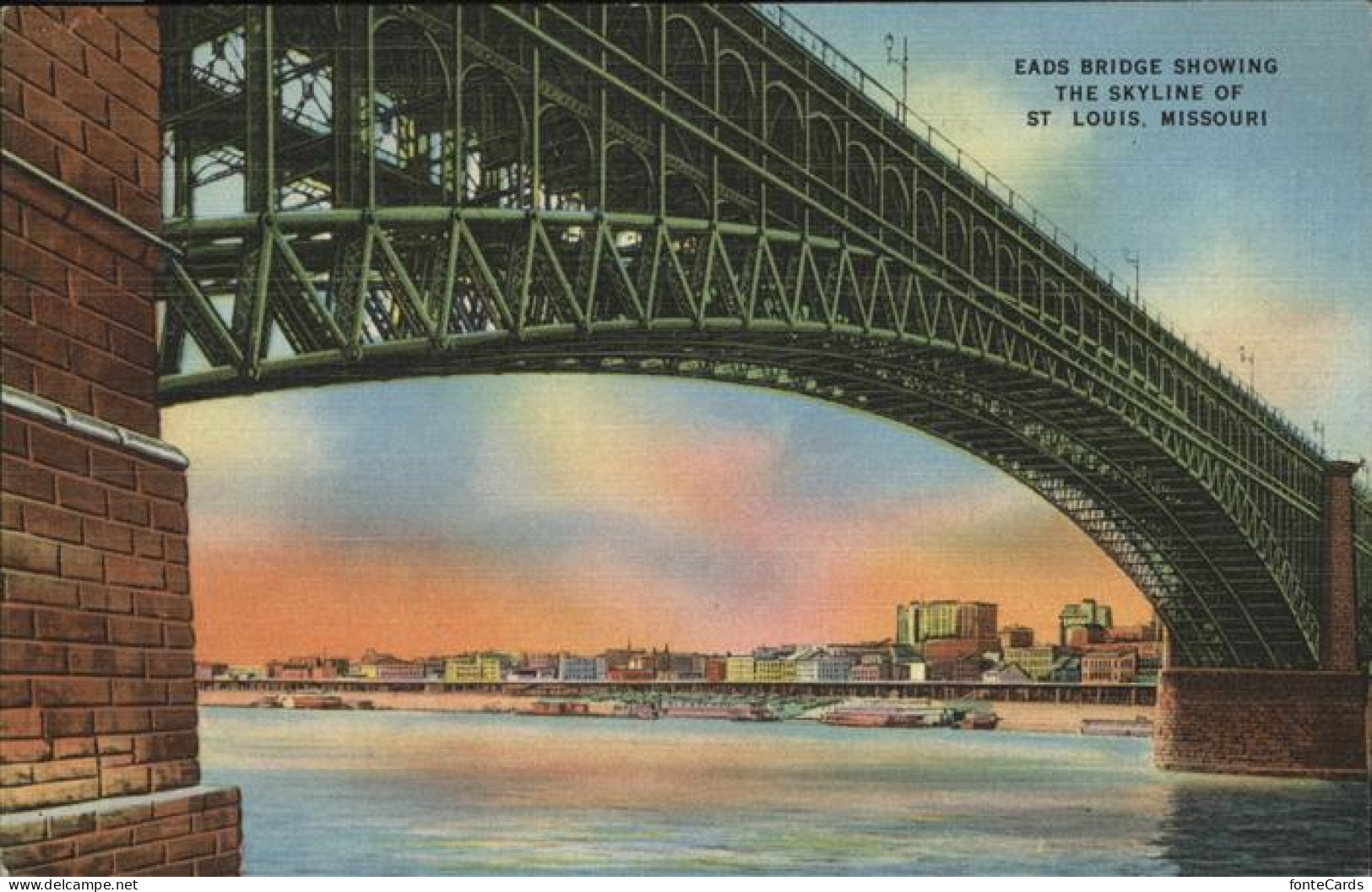 11325880 St Louis Missouri Eads Bridge Showing  - Autres & Non Classés