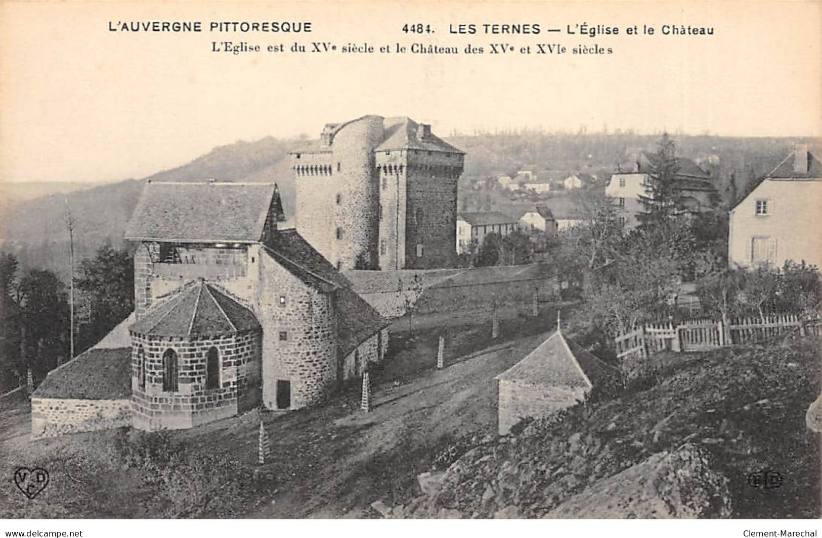 LES TERNES - L'Eglise Et Le Château - Très Bon état - Autres & Non Classés