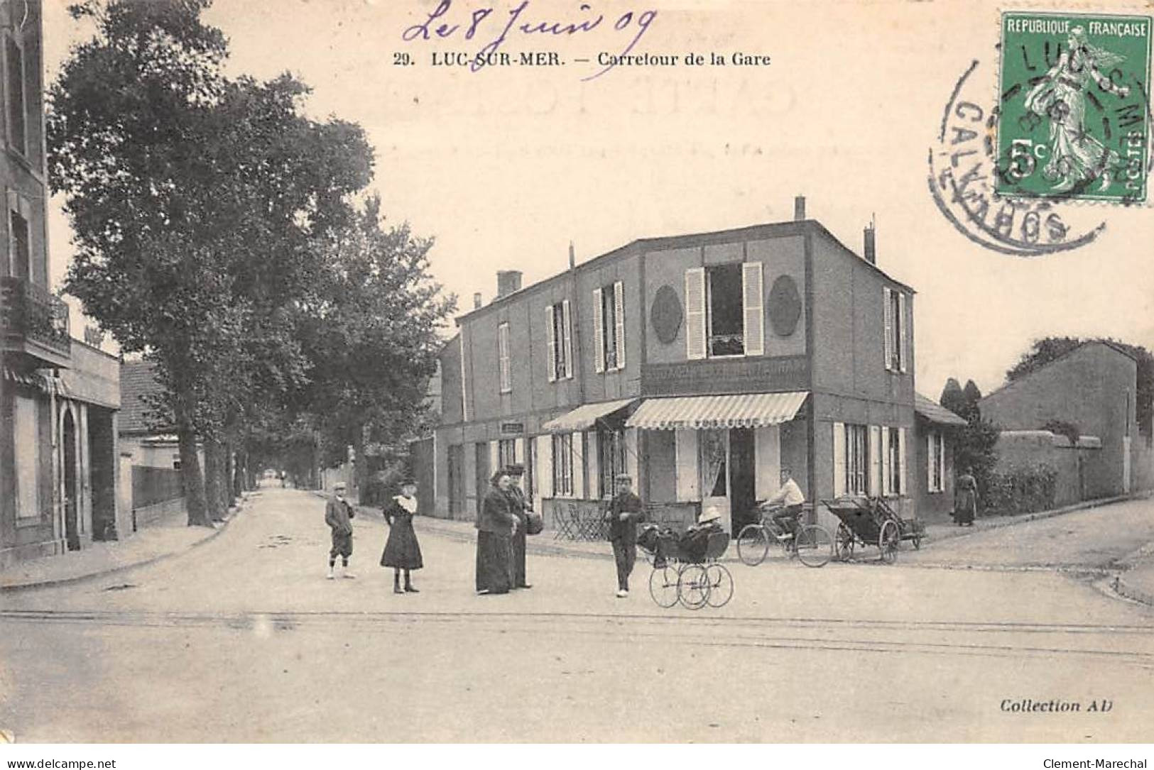 LUC SUR MER - Carrefour De La Gare - état - Luc Sur Mer