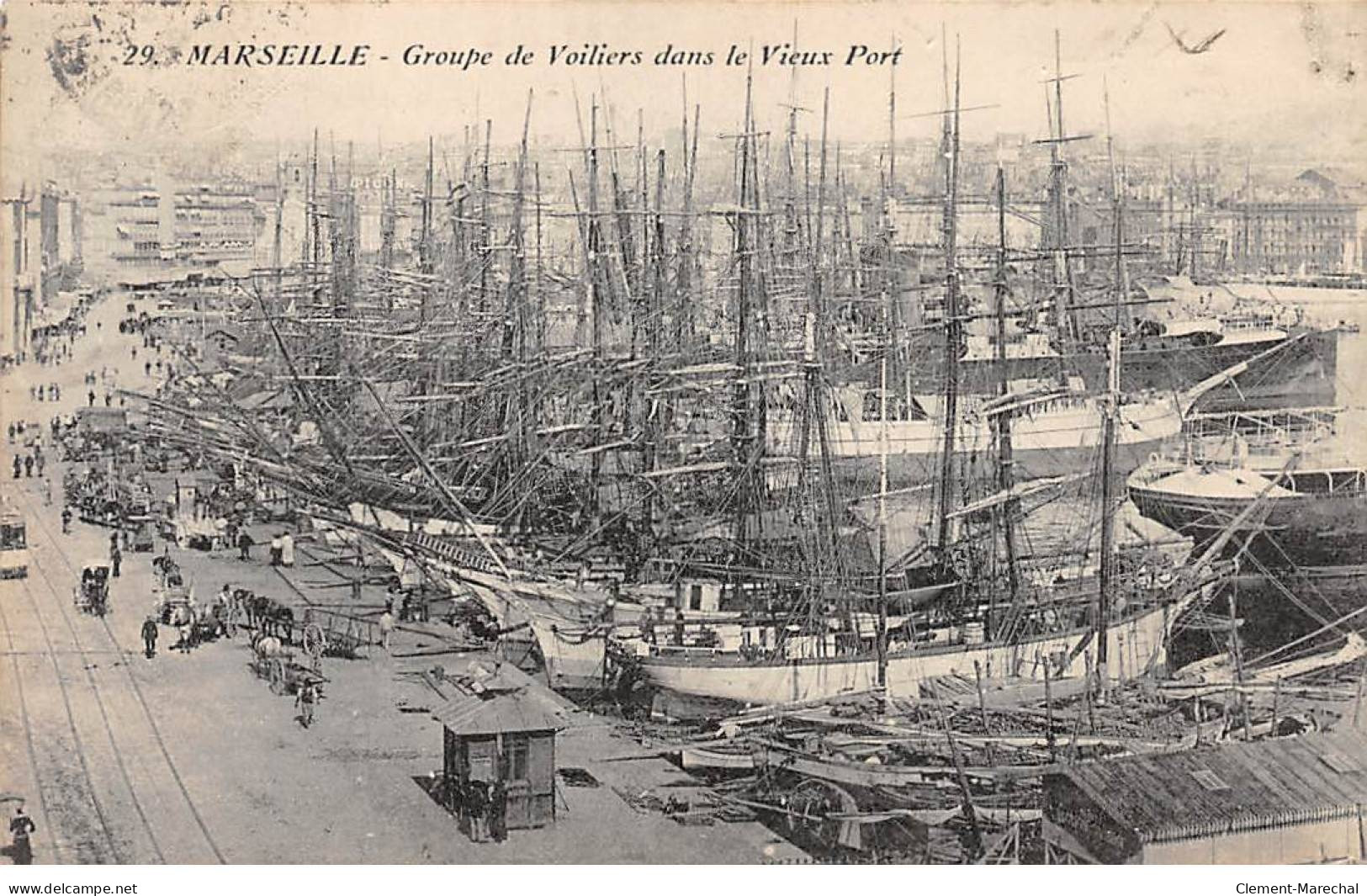 MARSEILLE - Groupe De Voiliers Dans Le Vieux Port - Très Bon état - Vieux Port, Saint Victor, Le Panier