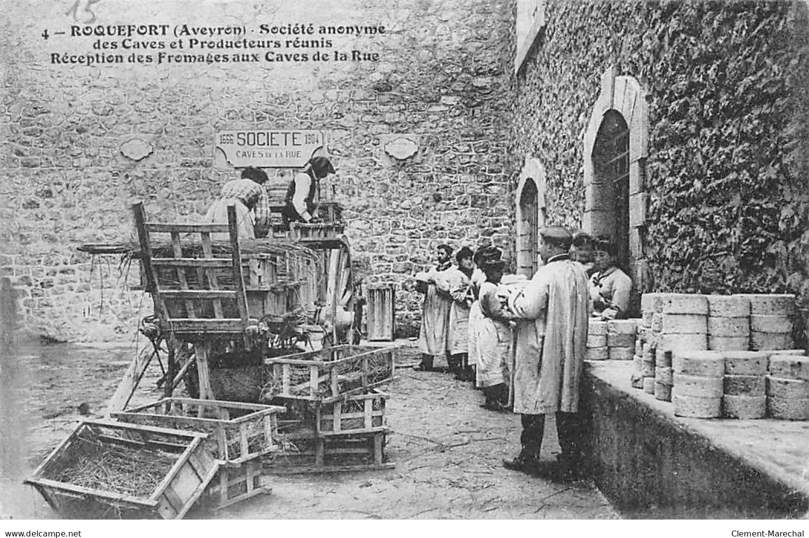 ROQUEFORT - Société Anonyme Des Caves Et Producteurs Réunis - Réception Des Fromages Aux Caves De La Rue - Très Bon état - Roquefort