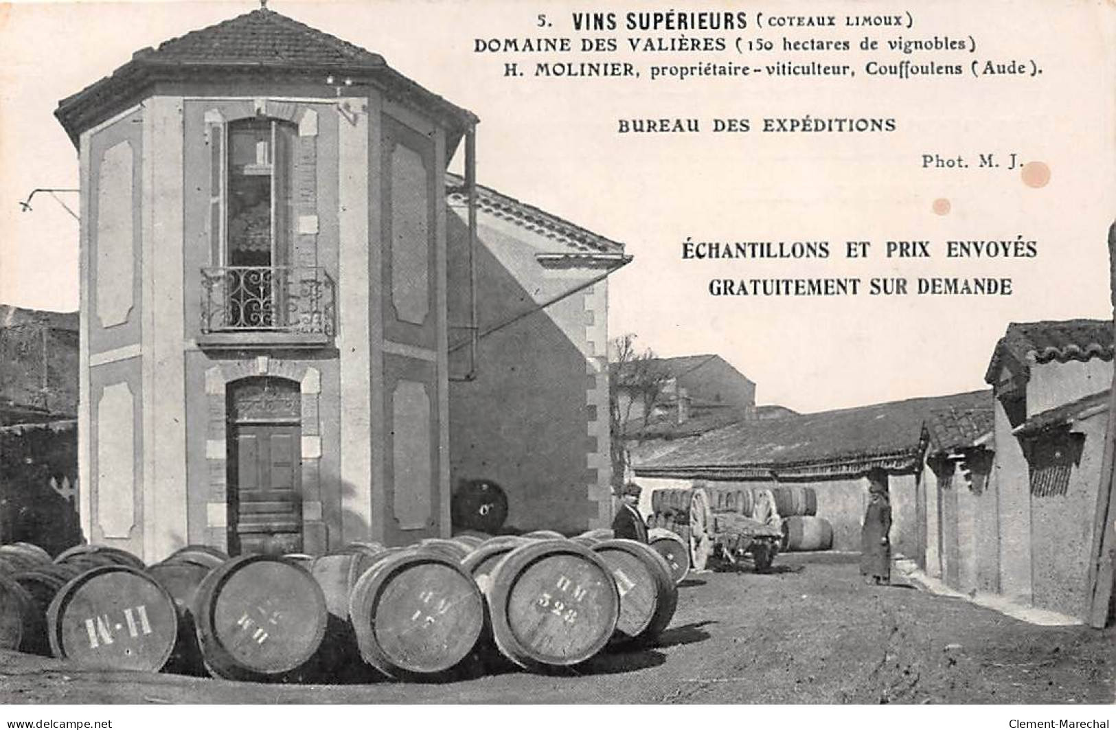 COUFFOULENS - Vins Supérieurs - Côteaux De Limoux - Domaine De Valières - Très Bon état - Andere & Zonder Classificatie