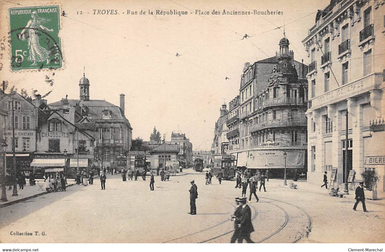 TROYES - Rue De La République - Place Des Anciennes Boucheries - Très Bon état - Troyes