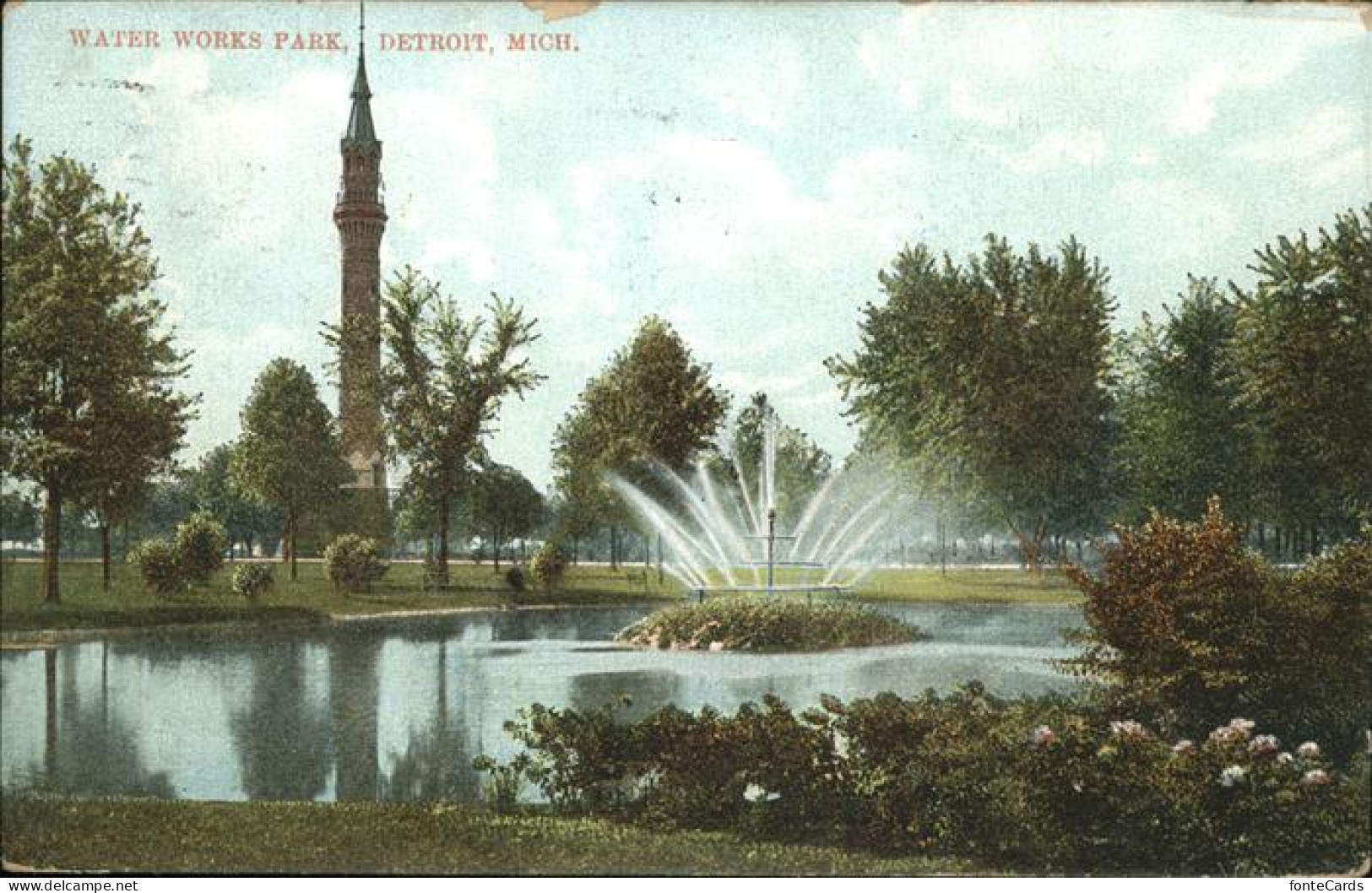 11325840 Detroit_Michigan Water Works Park Brunnen - Andere & Zonder Classificatie