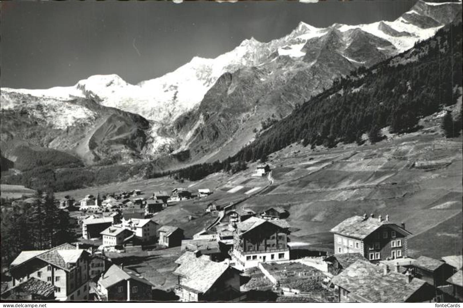 11325031 Saas-Fee Panorama Mit Fee Gletscher Alphubel Taeschhorn Dom Lenzspitze  - Andere & Zonder Classificatie