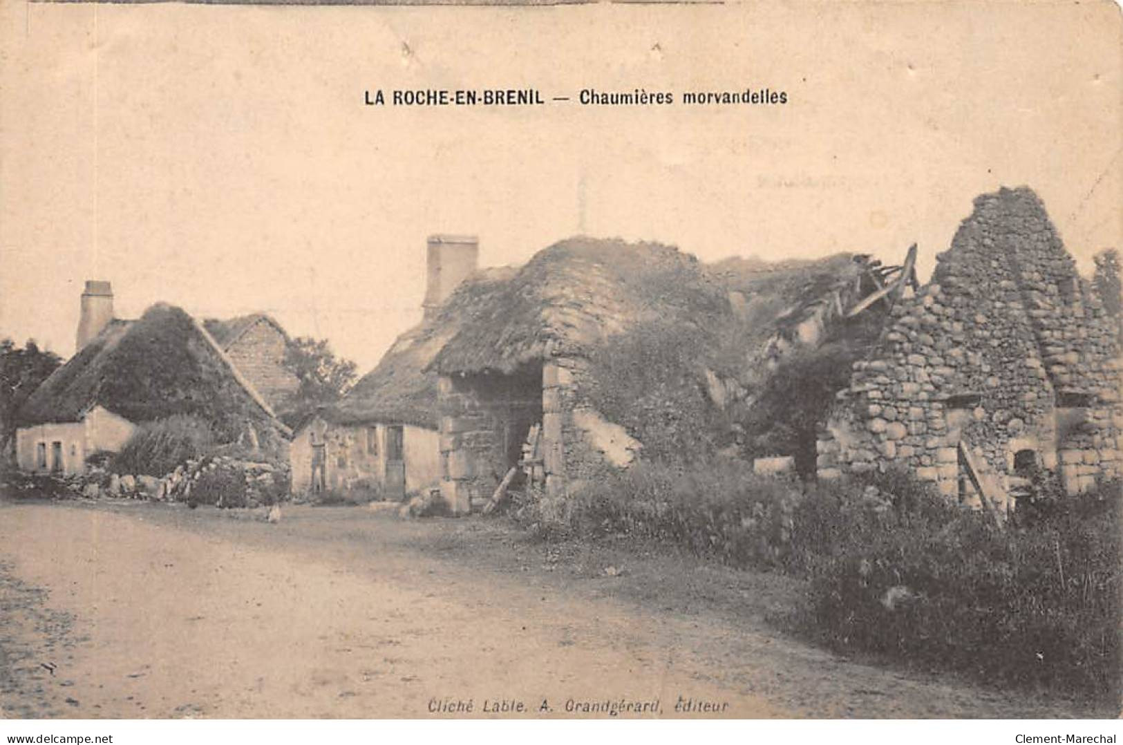 LA ROCHE EN BRENIL - Chaumières Morvandelles - état - Other & Unclassified