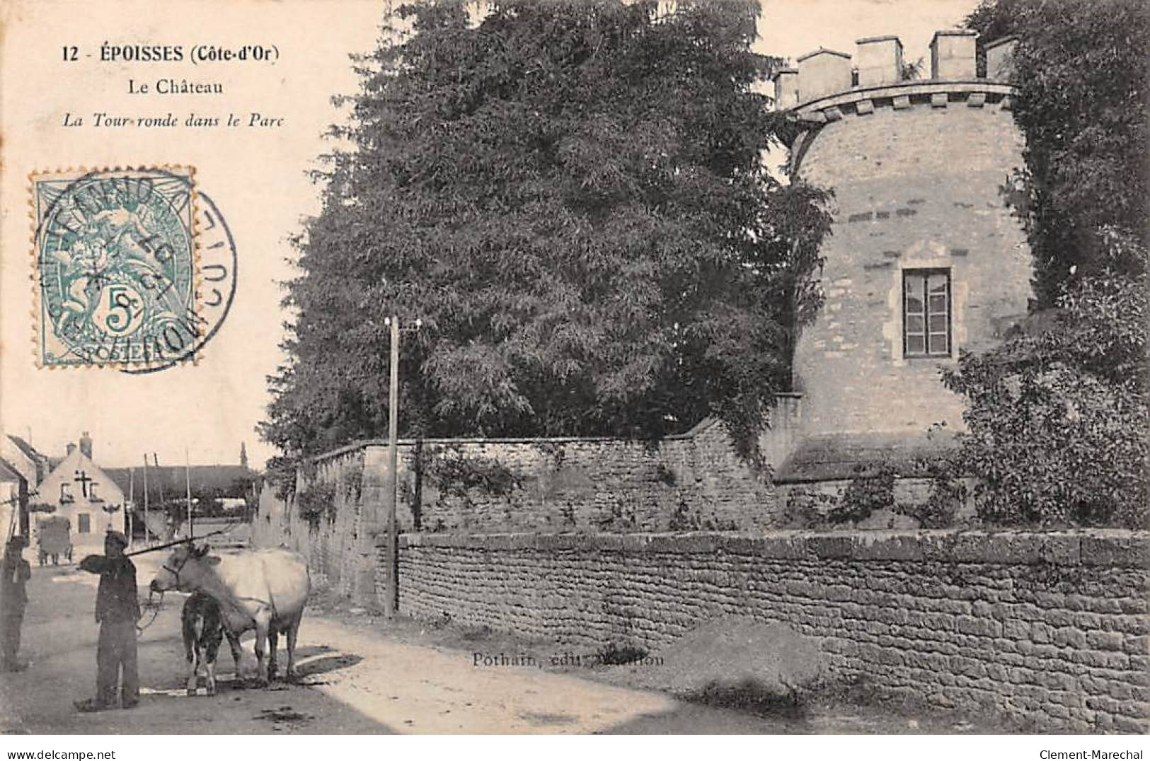 EPOISSES - Le Château - La Tour Ronde Dans Le Parc - Très Bon état - Other & Unclassified