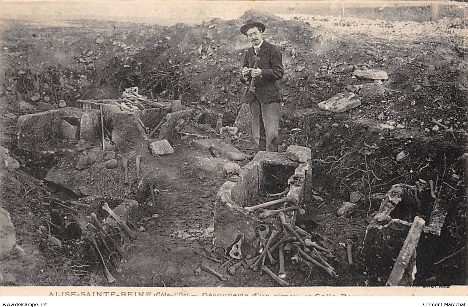 ALISE SAINTE REINE - Découverte D'un Cimetière Gallo Romain - Très Bon état - Autres & Non Classés