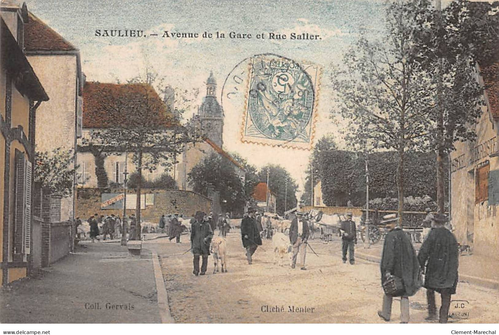 SAULIEU - Avenue De La Gare Et Rue Salier - Très Bon état - Saulieu