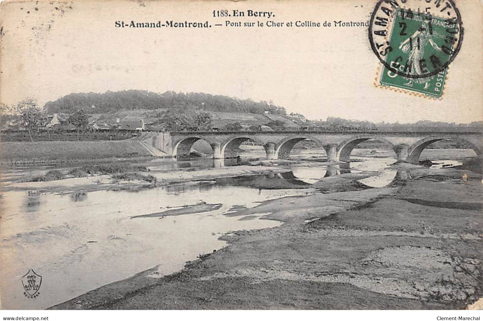 SAINT AMAND MONTROND - Pont Sur Le Cher Et Colline De Montrond - état - Saint-Amand-Montrond