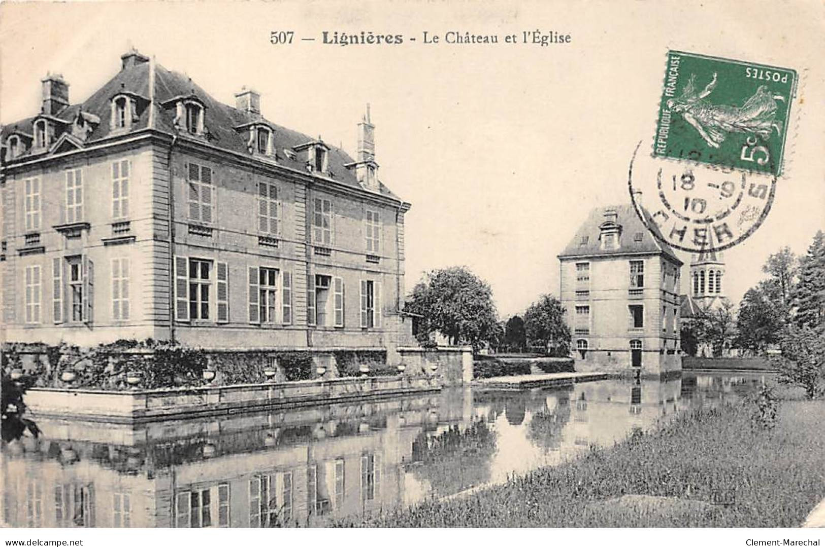 LIGNIERES - Le Château Et L'Eglise - Très Bon état - Other & Unclassified