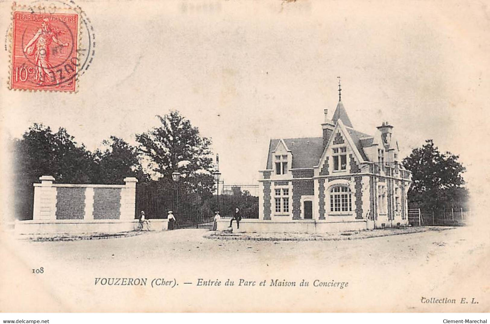 VOUZERON - Entrée Du Parc Et Maison Du Concierge - Très Bon état - Vouzeron