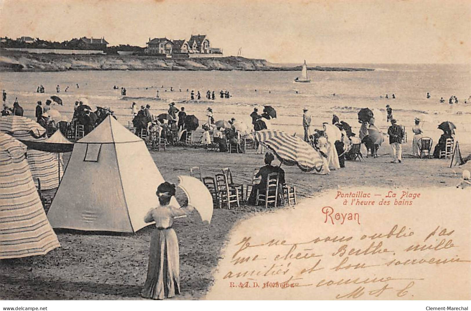 ROYAN - PONTAILLAC - La Plage à L'heure Des Bains - Très Bon état - Royan