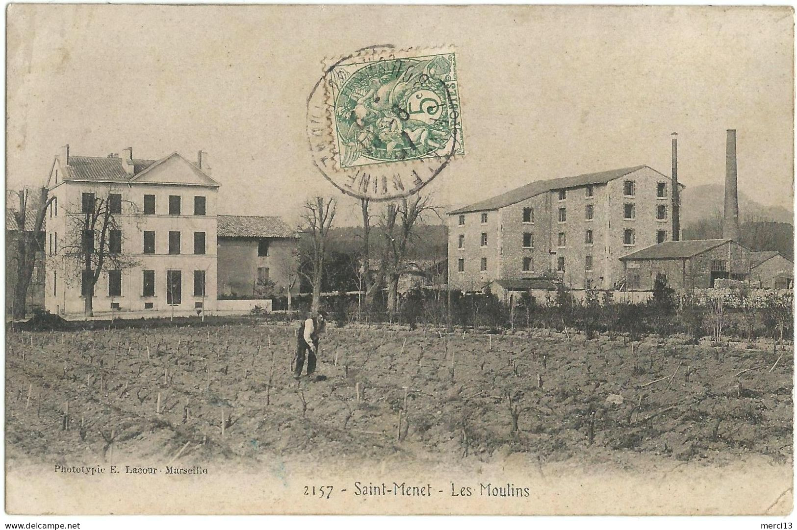 SAINT-MENET (13) – Les Moulins. Editeur Lacour, N° 2157. - Saint Marcel, La Barasse, St Menet