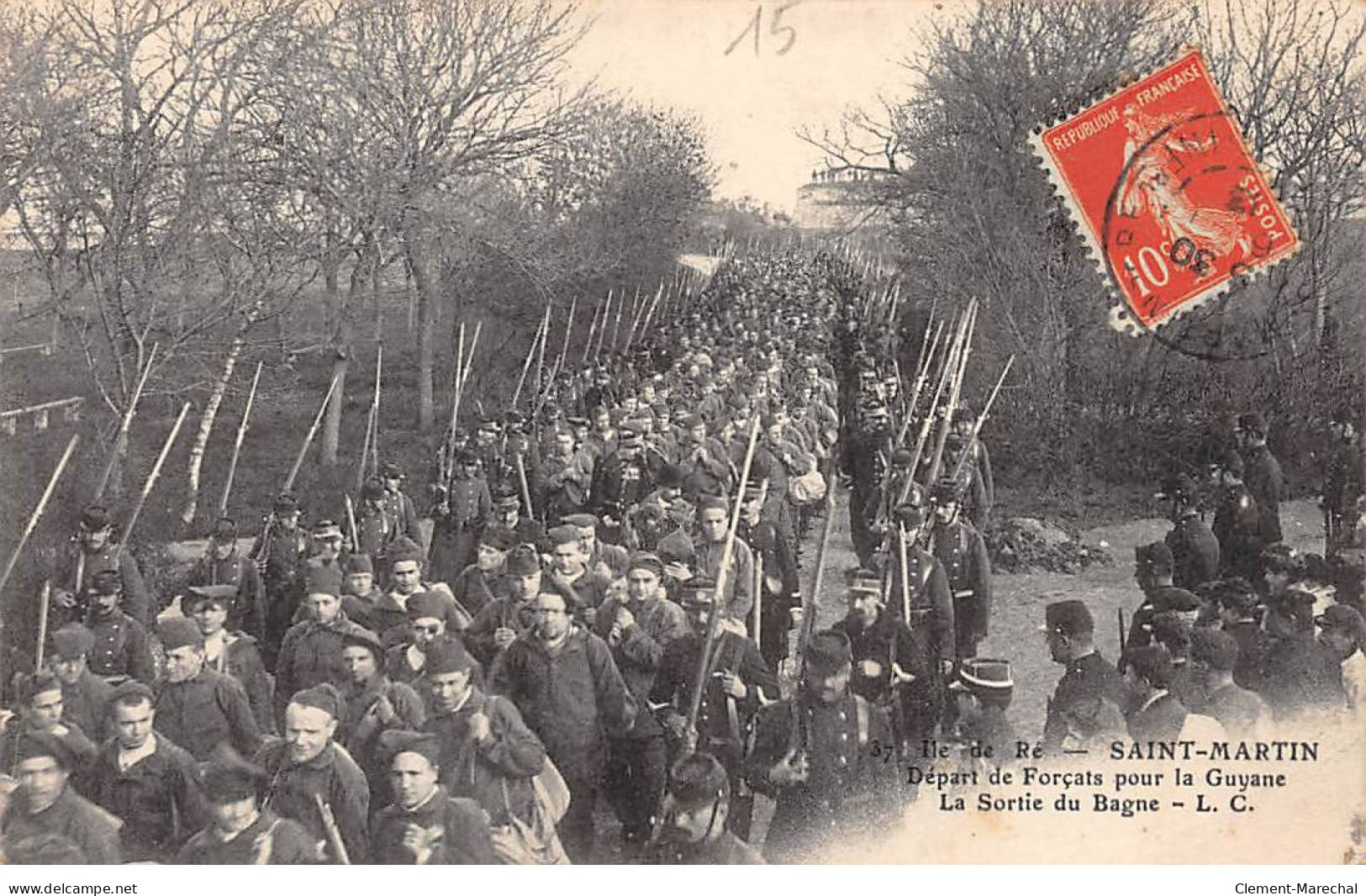 SAINT MARTIN - Départ De Forçats Pour La Guyanne - La Sortie Du Bagne - Très Bon état - Saint-Martin-de-Ré