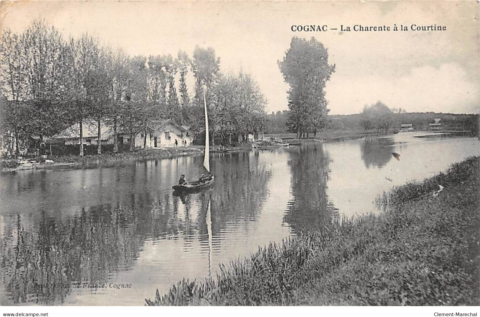 COGNAC - La Charente à La Courtine - Très Bon état - Cognac