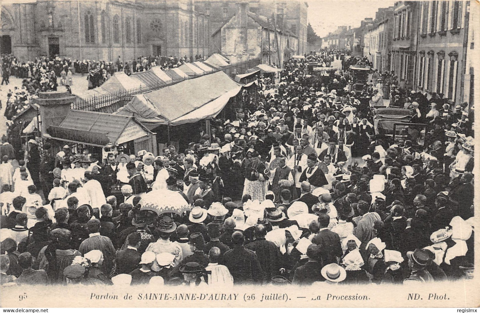 56-SAINTE ANNE D AURAY-PROCESSION-N°583-H/0315 - Sainte Anne D'Auray