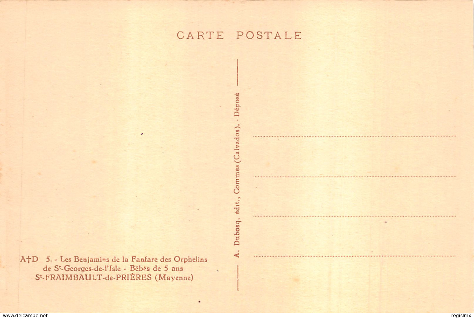 53-SAINT FRAIMBAULT DE PRIERES-FANFARE DES ORPHELINS-N°583-H/0033 - Other & Unclassified