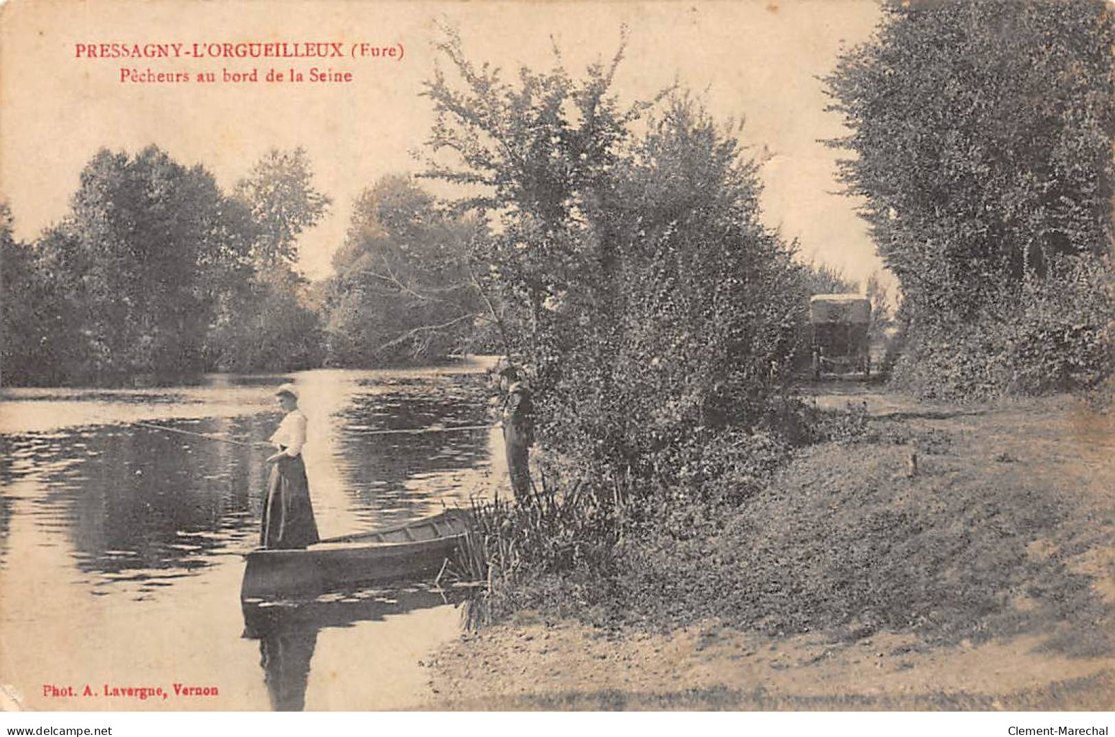 PRESSAGNY L'ORGUEILLEUX - Pêcheurs Au Bord De La Seine - Très Bon état - Otros & Sin Clasificación