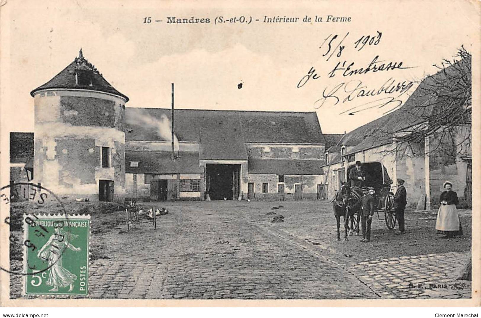 MANDRES - Intérieur De La Ferme - Très Bon état - Other & Unclassified