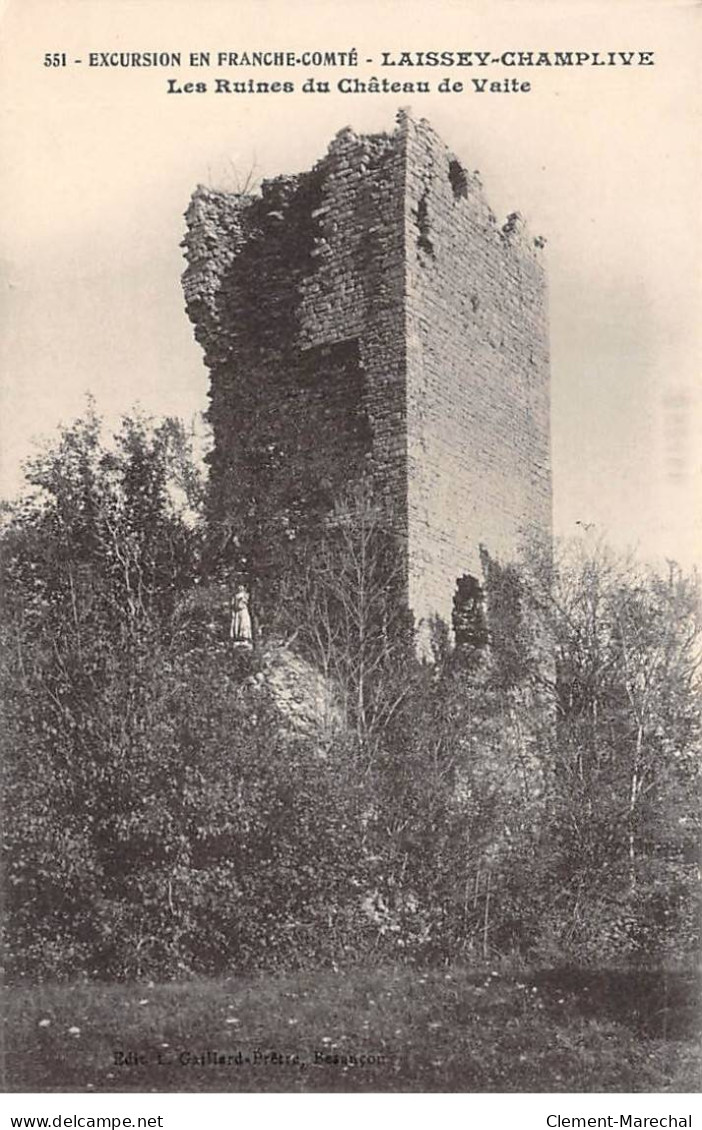 LAISSEY CHAMPLIVE - Les Ruines Du Château De Vaite - Très Bon état - Autres & Non Classés